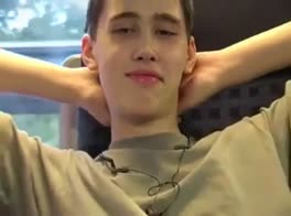 Teen wank on a train